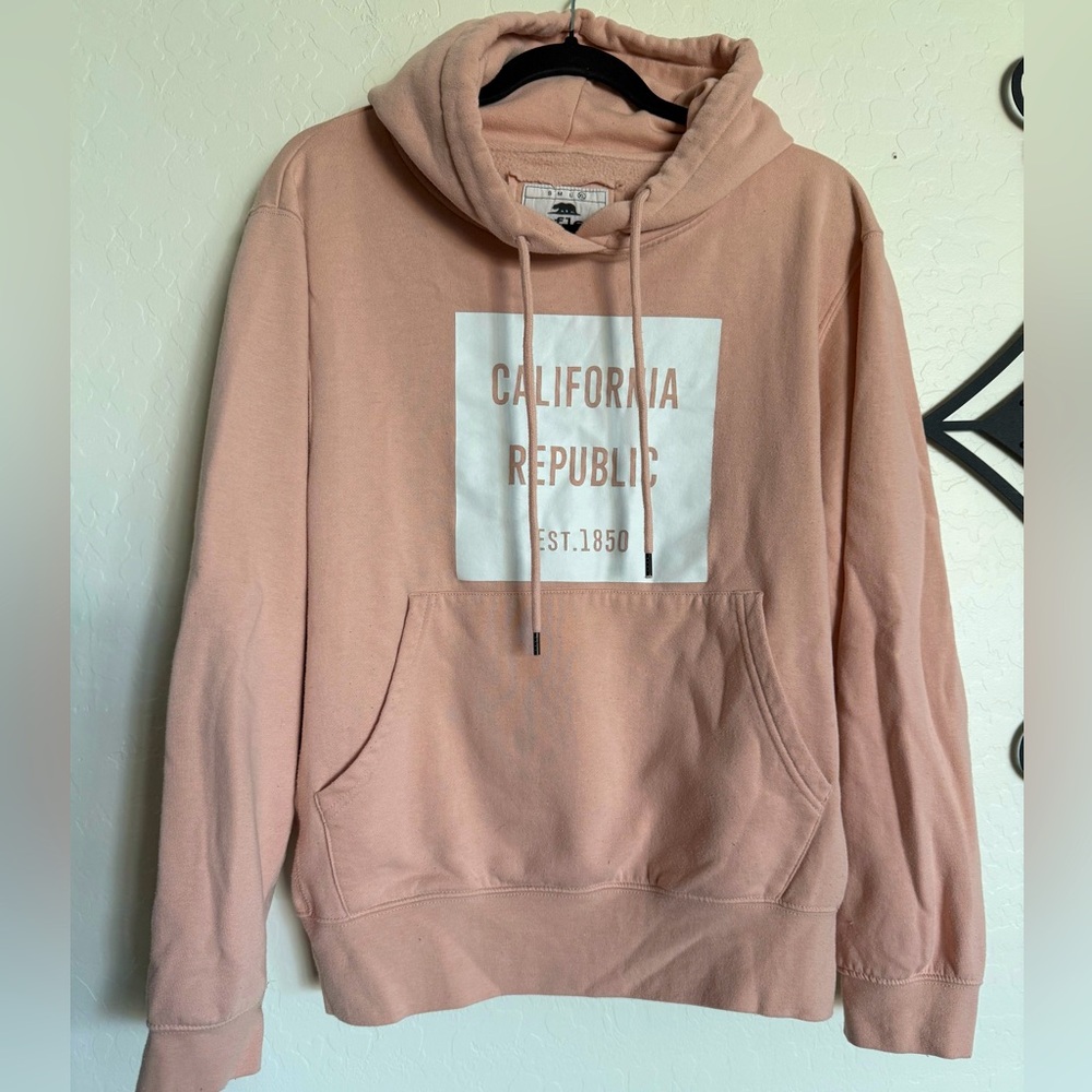 5/$25 - REFLEX California Republic Pink Hooded Pullover Sweatshirt - XL